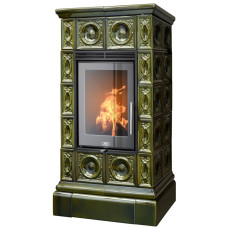 Kachlová Krbová kamna ABX Venezia exklusive, Zelená